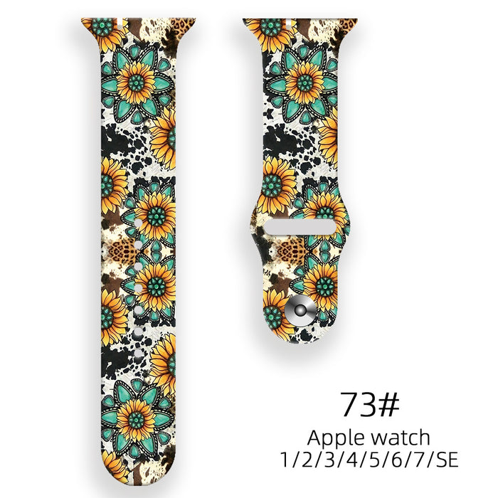 Wholesale Personalized Printed Silicone Watch Strap JDC-WD-NuoQi015