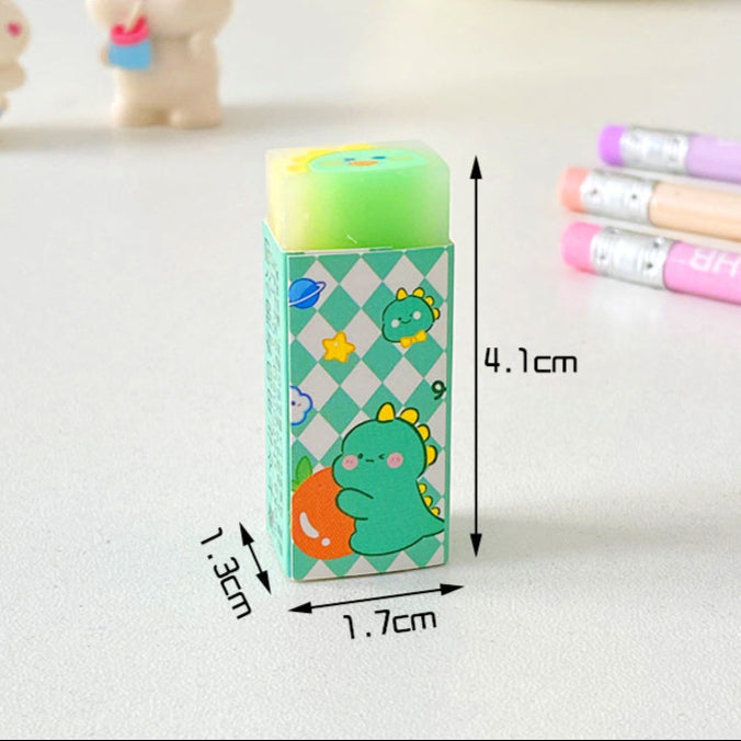 Wholesale Creative cartoon eraser children's less dandruff painting cutting eraser Primary School students sandwich eraser cute stationery