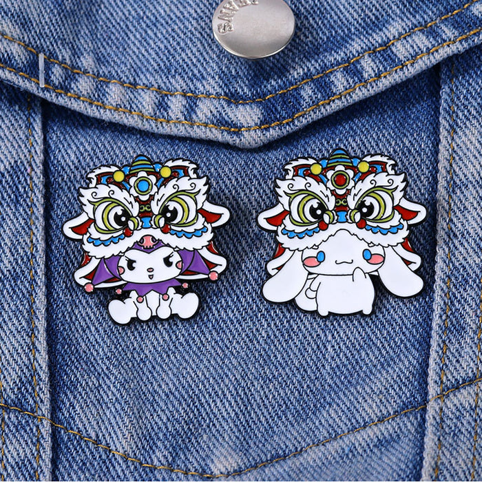 Wholesale Cartoon Metal Enamel Badge  Dance Cute Brooch Accessories
