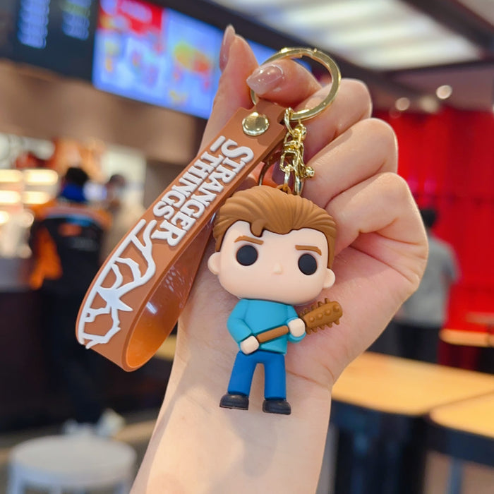 Wholesale PVC Keychain Cartoon Doll Bag Charm Car Key Accessory Gift