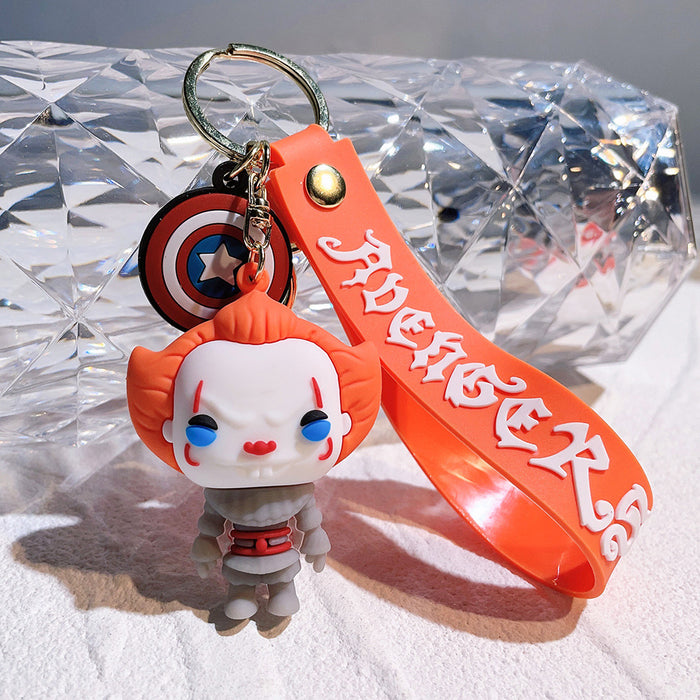 Wholesale Silicone Cartoon Doll Keychain JDC-KC-QiChao060