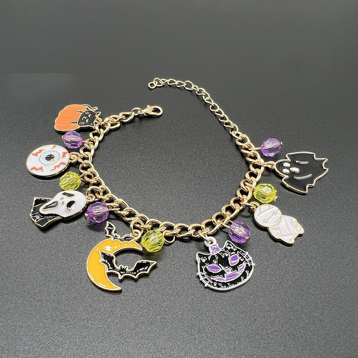 Wholesale chain bracelet party holiday gift accessories ghost festival pumpkin ghost bat pendant female