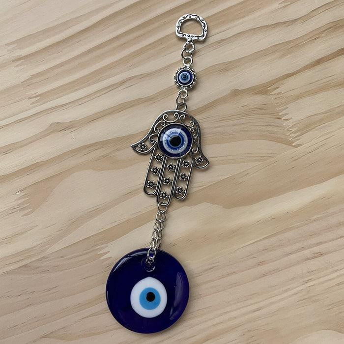 Wholesale Devil Eye Glass Keychain JDC-KC-JHQM003