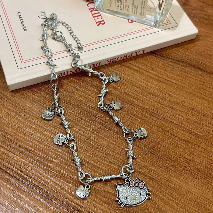 Wholesale  Cat Necklace Metal Necklace