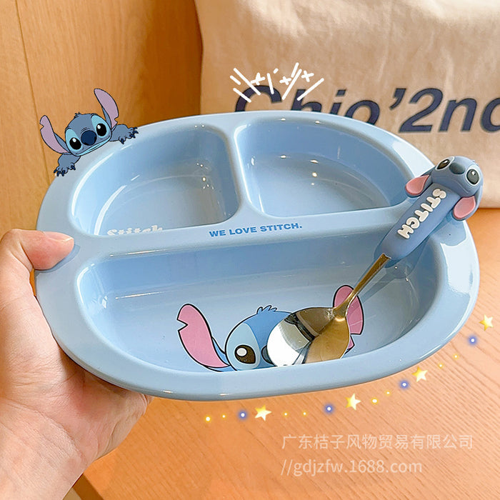 Wholesale Children' s household ceramic divided dinner plate