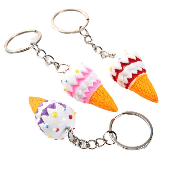 Wholesale Resin Ice Cream Keychain JDC-KC-AQing007