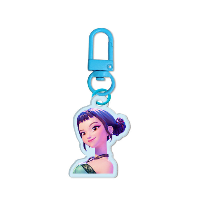 Wholesale 12pcs Custom Acrylic Cartoon Anime Double-Sided Keychain