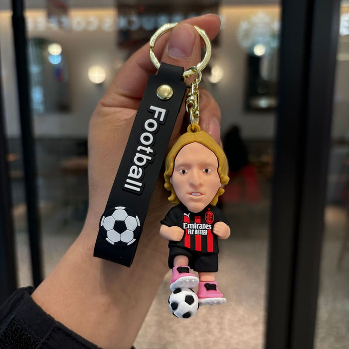 Wholesale 2pcs World Cup Cartoon Football Star Keychain Fashion Accessory Fan Gift