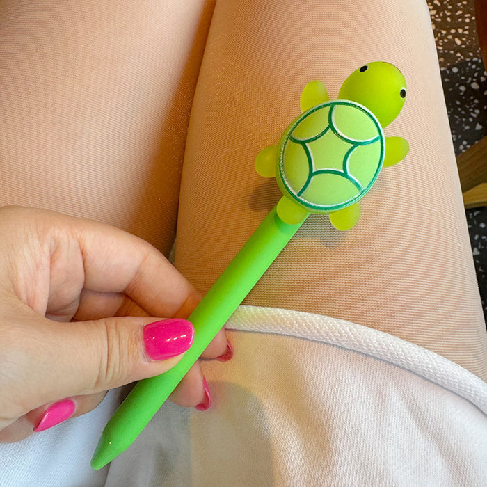Wholesale Tortoise Ballpoint Pen Press-type Oil Refill  Cylindrical Pen Oil-based Ballpoint Pen