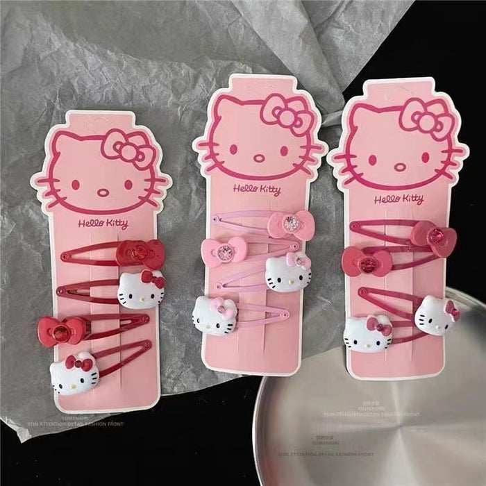 Wholesale Stylish Cat Bow Hair Clip Plastic Bangs Clip Hair Accessory