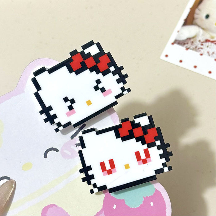 Wholesale Cute pixelated cat hair clip