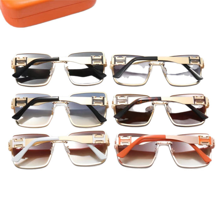 Wholesale Letter frameless sunglasses, high-end fashion, travel street photography, sunscreen sunglasses
