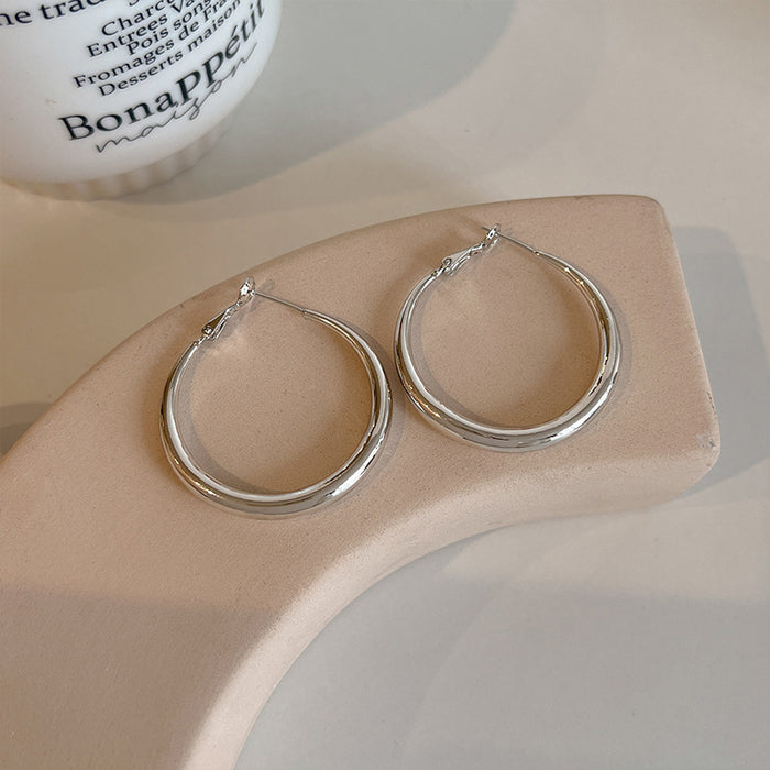 Wholesale Circular spiral ear clip, plain ring, high-end feel, no ear hole earrings, earrings, earrings, accessories