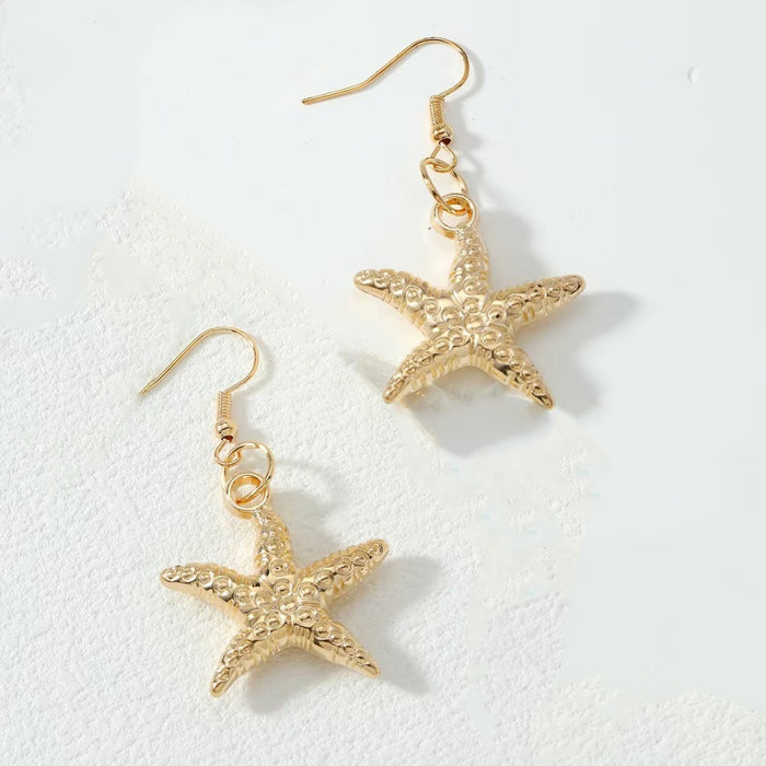 Wholesale starfish earrings female fashion Joker daily party jewelry