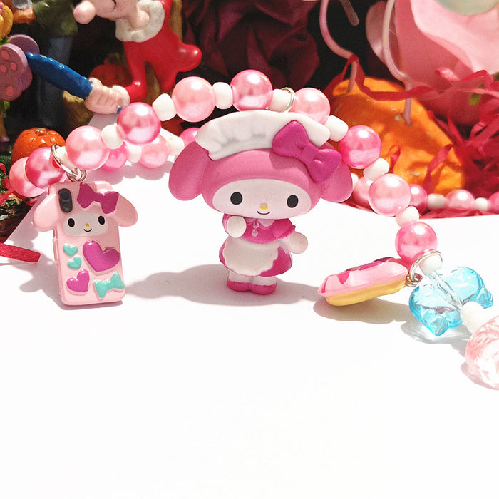 Wholesale Handmade Cute Merlot Pink Beaded Fashion Necklace Chain Short Necklace Chain