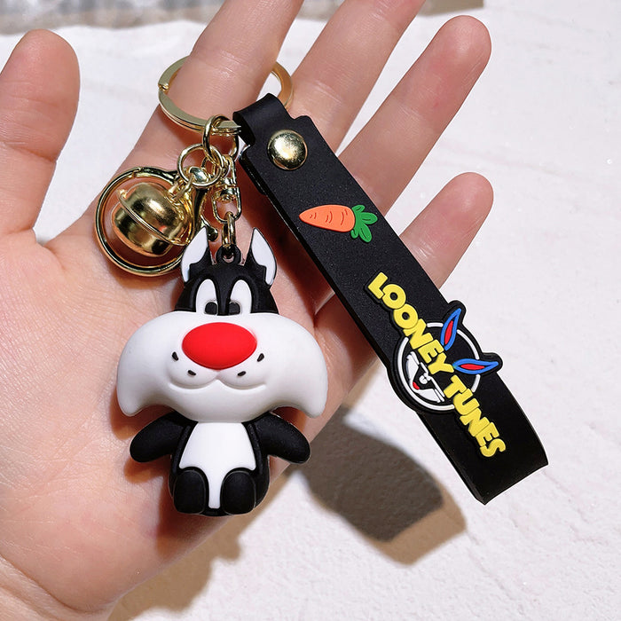 Wholesale Cartoon Doll Silicone Keychain JDC-KC-QiChao003