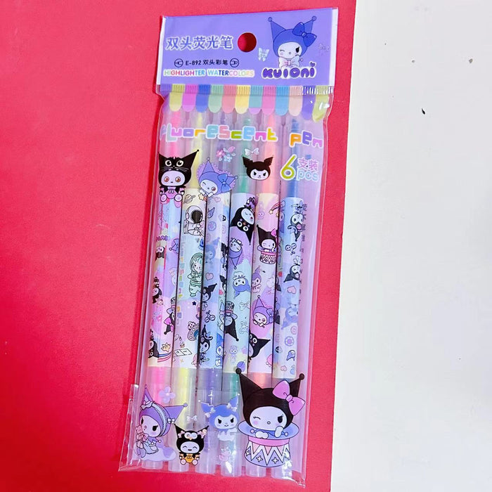 Wholesale Cute Pet Marker Highlighter Pen ( Large Capacity,  6 Pens)