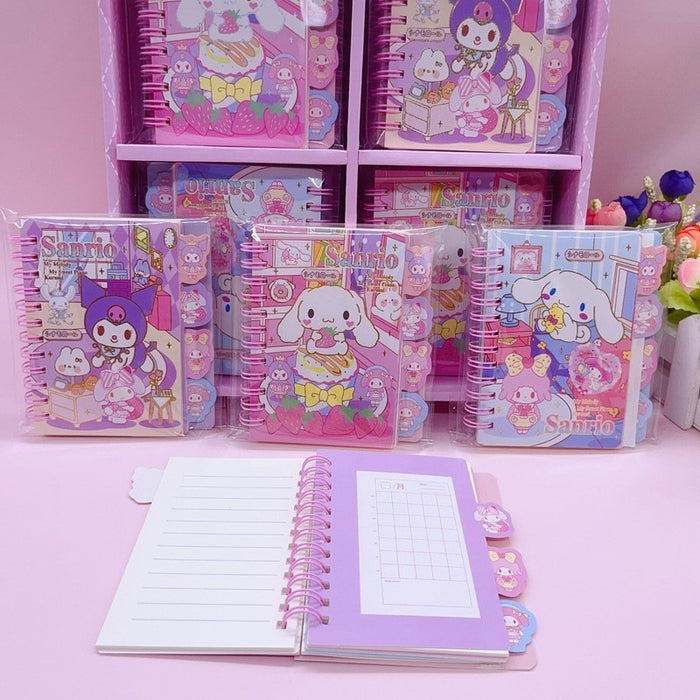 Wholesale 24pcs Cute Spiral Notebook Cartoon Portable Pocket Notebook
