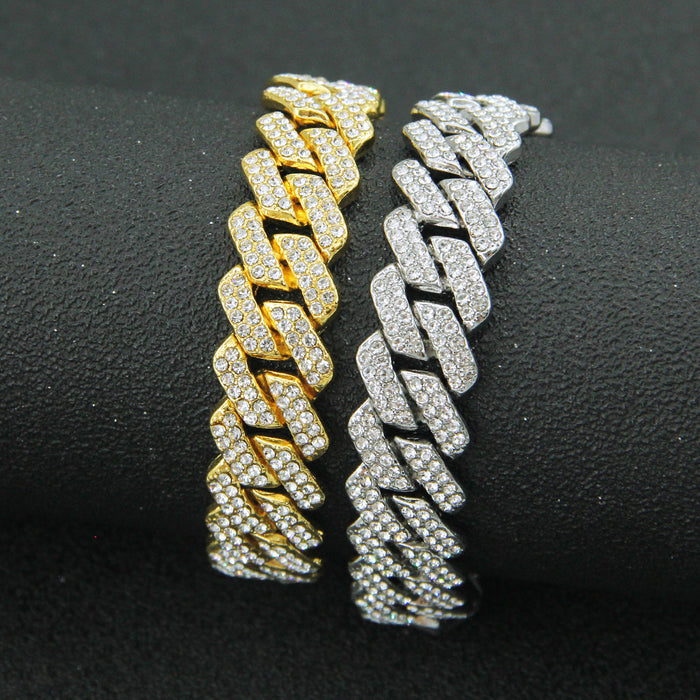 Wholesale hip-hop full-Diamond Cuban chain necklace