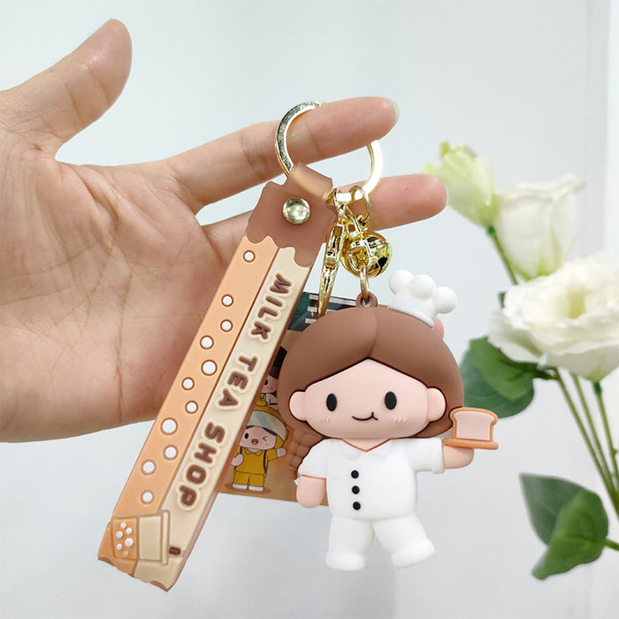 Wholesale PVC Cartoon Doll Keychain JDC-KC-DDL001