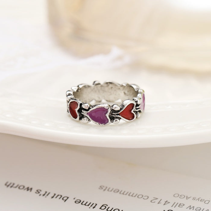 Wholesale Moonstone Heart Adjustable Ring for Women