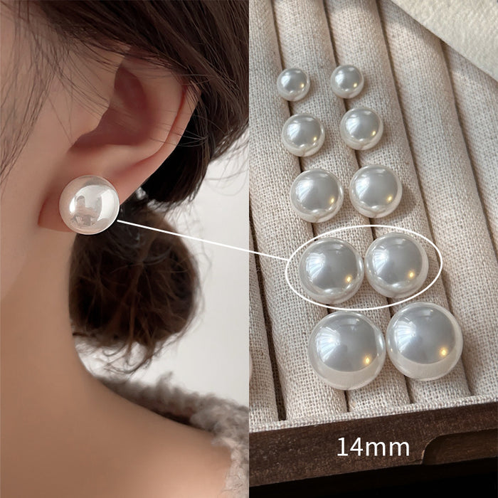 Wholesale Pearl earrings, pure silver needles, niche, high-end, versatile new earrings