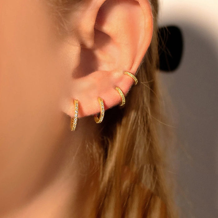 Wholesale Geometric square copper ear clip set