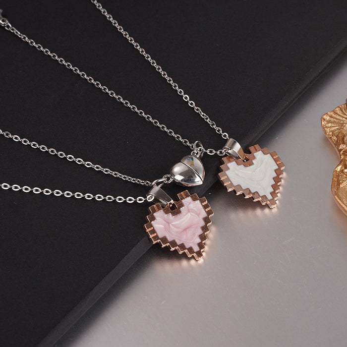 Wholesale Necklace men's and women's magnetic suction fashionable niche versatile pendant