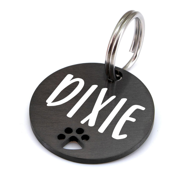 Wholesale Stainless steel pet tag double-sided engraved electroplated hang tag