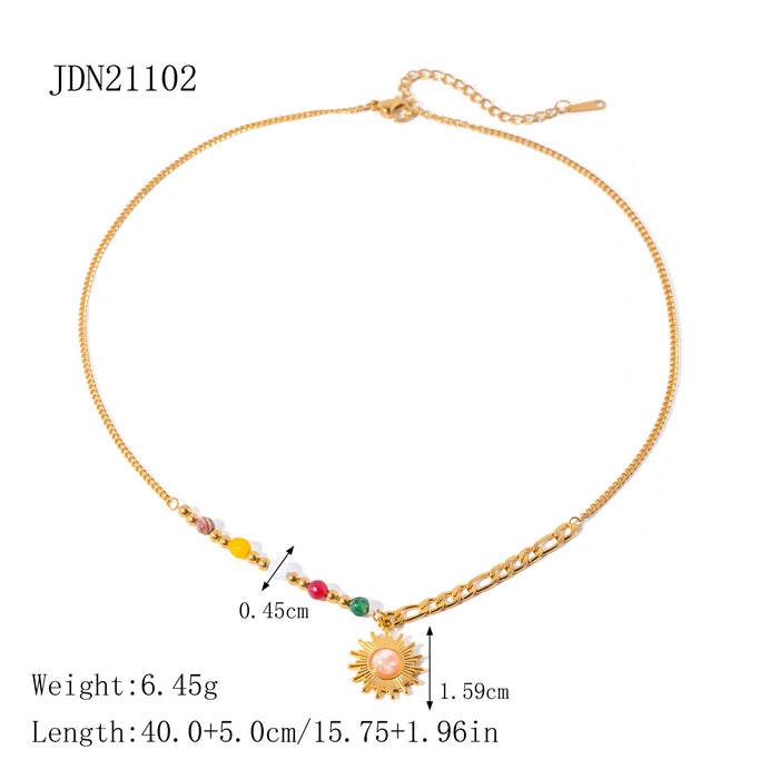Wholesale Bohemian Clavicle Chain Stainless Steel Necklace