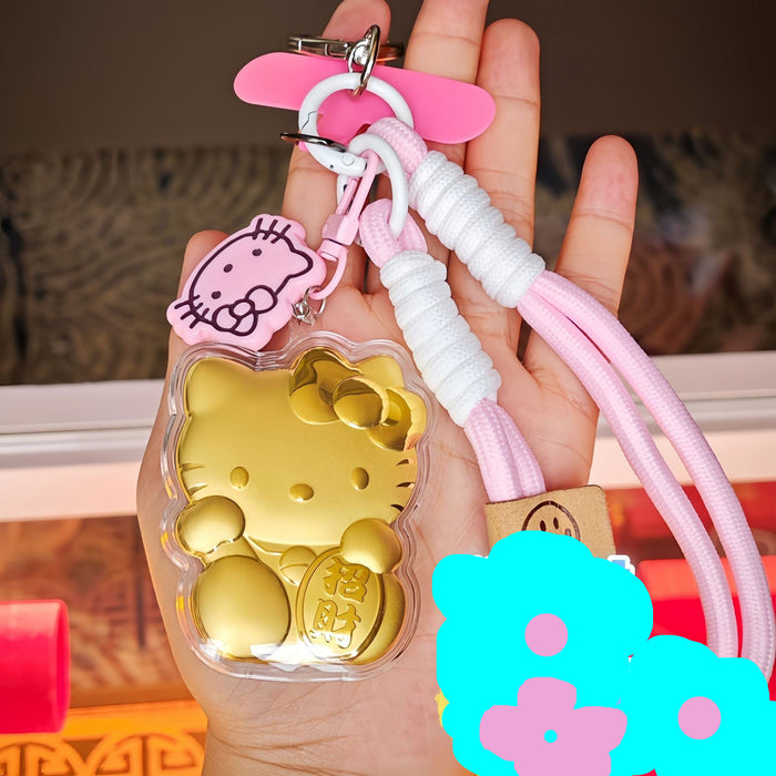 Wholesale Cute cartoon metal lanyard keychain