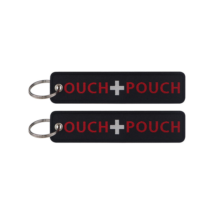 Wholesale Minimalist Quotations Weaving Mark Keychain Fabric Keychain Accessories