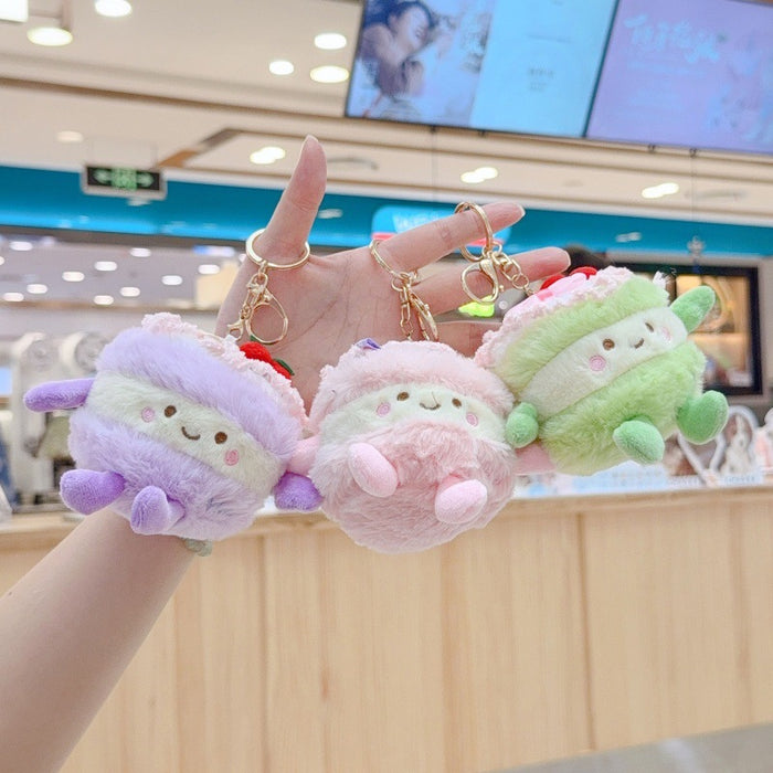 Wholesale Small cake doll pendant keychain plush toy bag