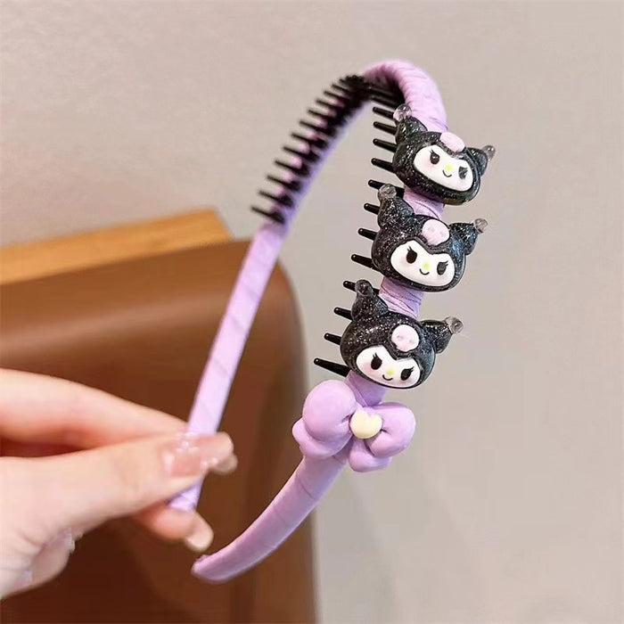 Wholesale Children's Headband Girls Cartoon with Teeth Non-slip Headband Girls Press Hair Without Pinching The Head JDC-HC-MY010