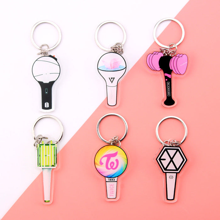 Wholesale Idol Acrylic Double Sided Transparent Keychain JDC-KC-RuiYuan002