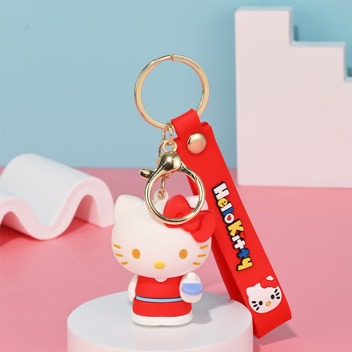 Wholesale cartoon doll silicone keychain JDC-KC-HongSheng012