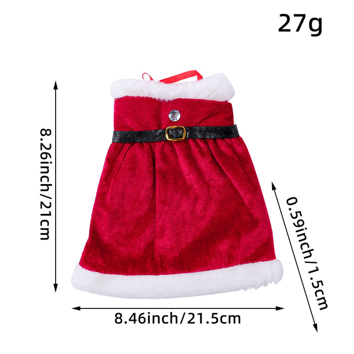 Wholesale Christmas Red Wine Set Christmas Dress Wine Bottle Set Christmas Skirt Wine Bottle Decoration Creative Red Wine Bag