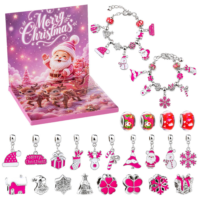 Wholesale Christmas DIY Bracelet Blind Box Gold 31 Grid Advent Calendar Jewelry Accessory Gift