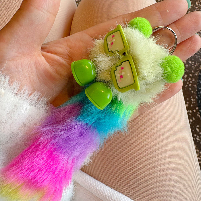 Wholesale Handmade Cute Bag Plush Pendant Jewelry Creative Little Girl Heart Keychain