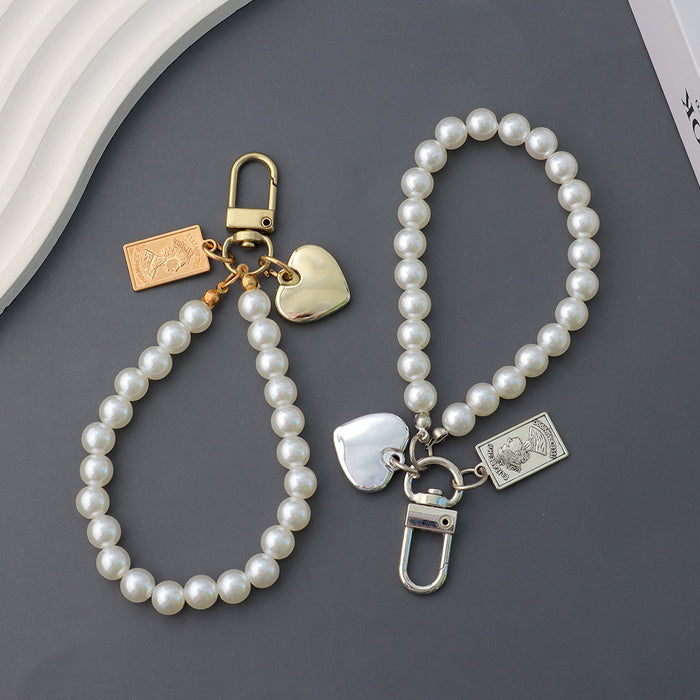 Wholesale Vintage Square Figure Love Pendant Mobile Phone Lanyard Small