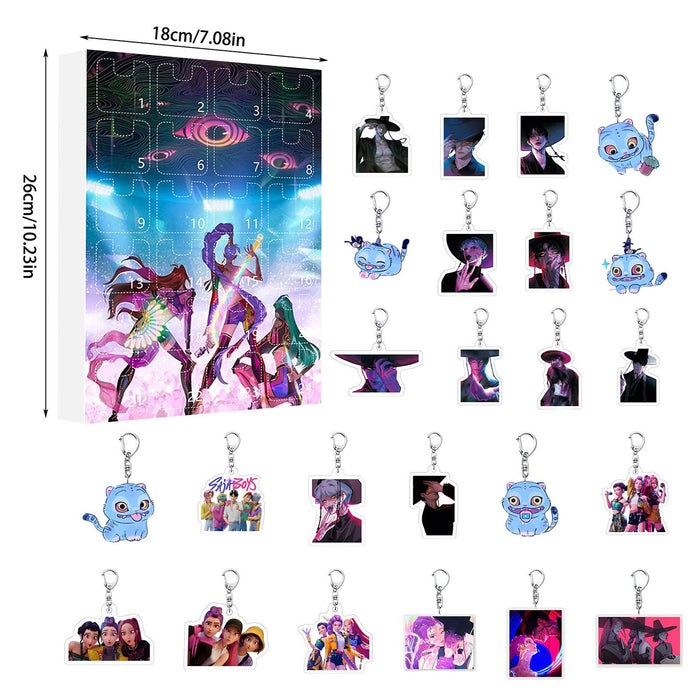 Wholesale 2025KPOP Christmas Countdown Calendar Blind Box Keychain