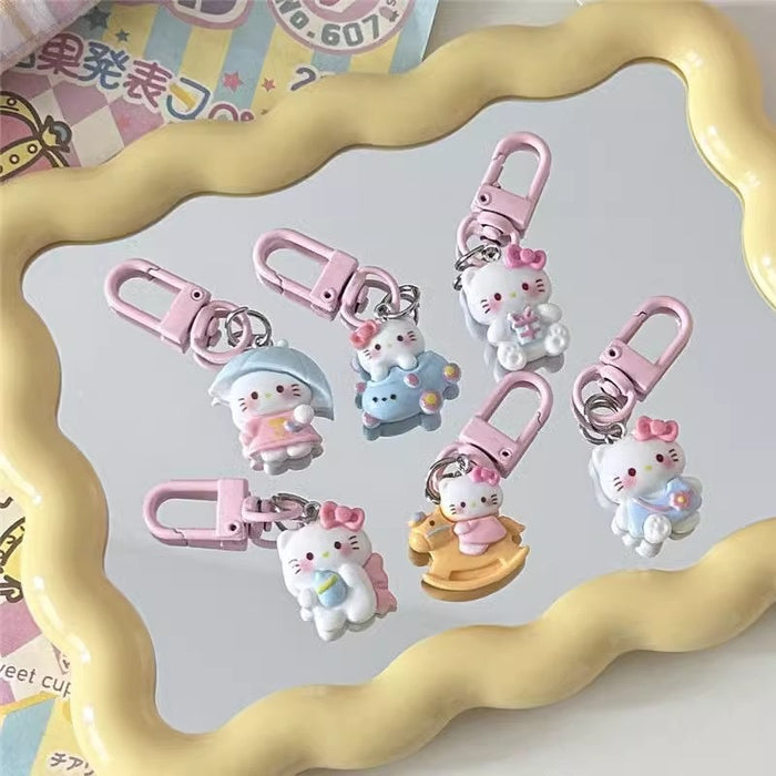 Wholesale Cute Cat Keychain Cartoon Sweet Pendant