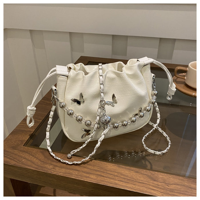 Wholesale Butterfly Pleated Drawstring Shoulder Bag JDC-SD-GeC017