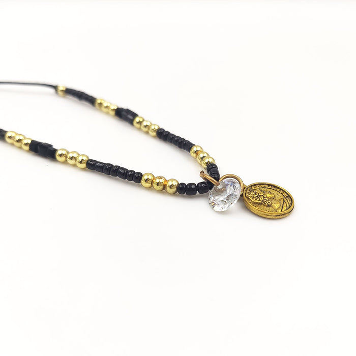 Wholesale   jewelry  anklet retro crystal foot ornaments rice beads simple personality jewelry