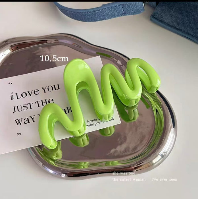 Wholesale Small niche design wave grip clip, back of head hair grip, disc hair clip, shark