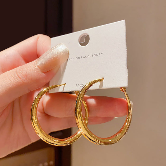 Wholesale Circle Earrings Women's Exaggerated Simple Cold Wind Earrings Niche