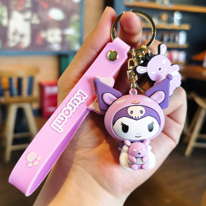 Wholesale Cartoon Doll Rubber Keychain JDC-KC-Tingm025