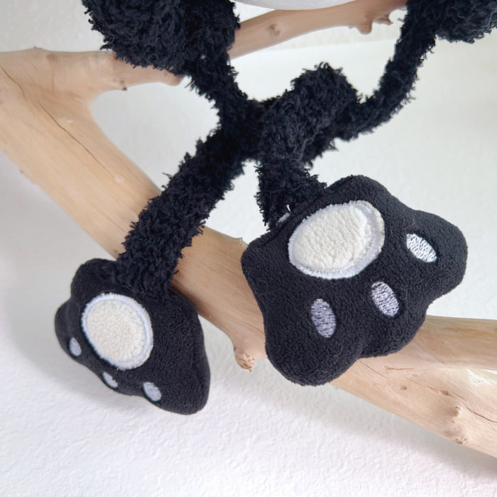 Wholesale Panda plush hat cute animal ears warm pullover hat baby wool hat children ear protection plus velvet hat