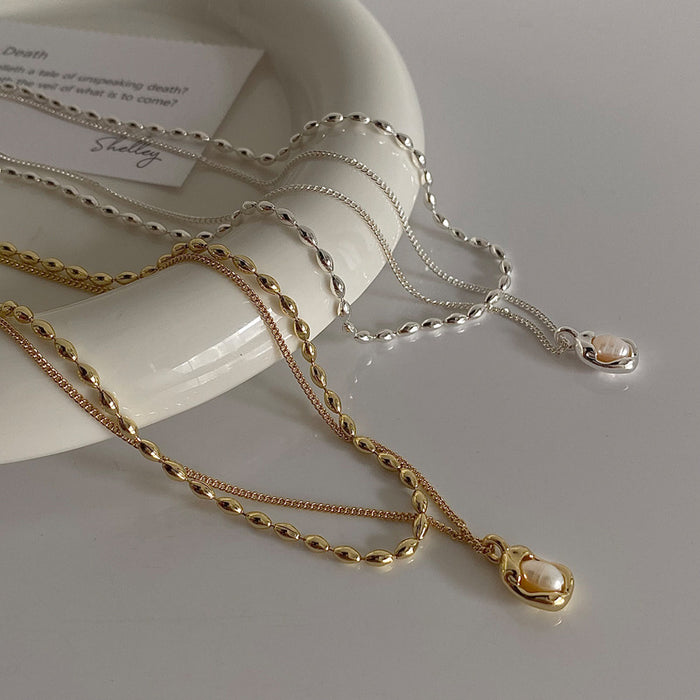 Wholesale Pearl Pendant Necklace JDC-NE-YuXi001