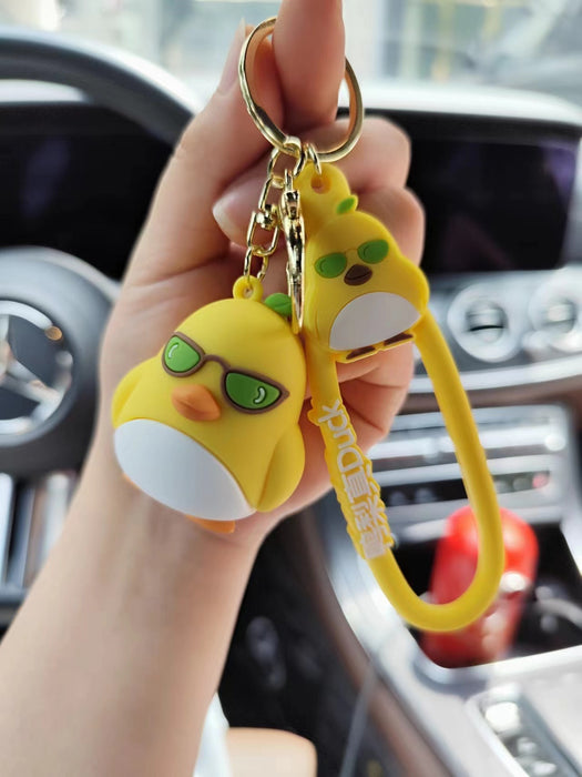 Wholesale Creative Pear Real DUCK Keychain